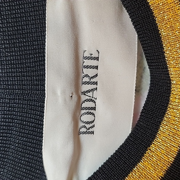 Rodarte printed mini sweatshirt dress  embroidered and glitter accents SZ Meduim - Picture 13 of 16